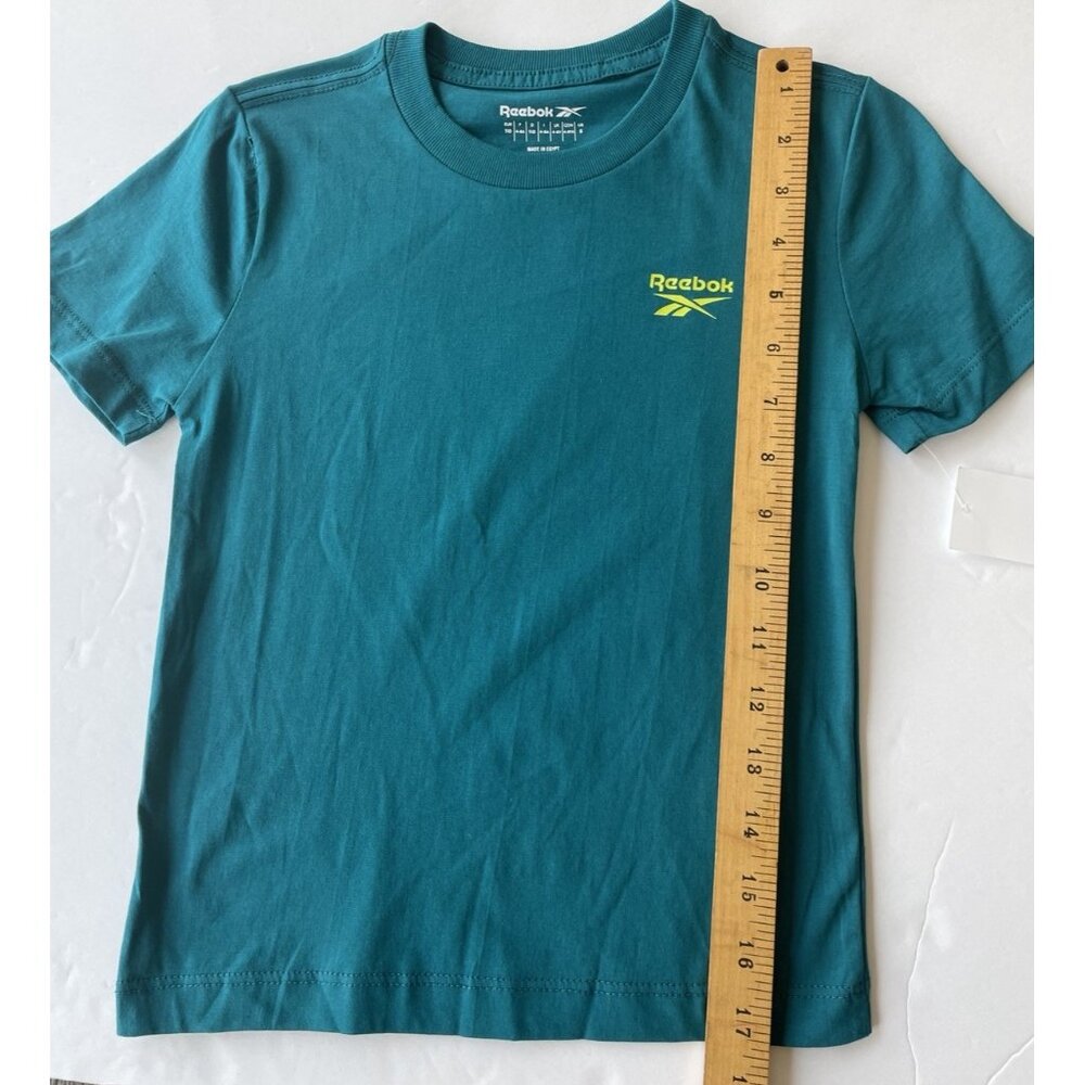 2 Reebok Athletic Boy's Short Sleeve T-shirts Size 5 NWT Blue Gray Logo - Picture 11 of 14
